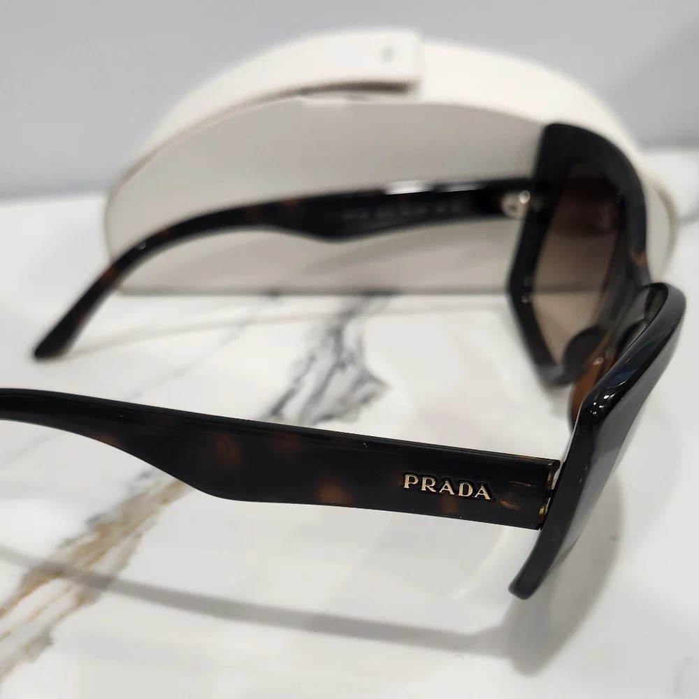 Prada Dark Brown Sunglasses with Case - Picture 5 of 16